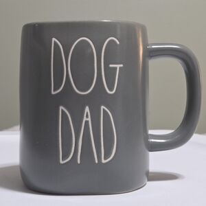 Rae Dunn Grey "DOG DAD"  16oz Mug Dog Lover